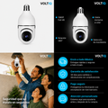 VOLTIQ CamBulb — Cámara WiFi 1080P con Zoom 4X tipo Bombilla E27