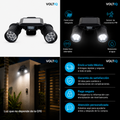 VOLTIQ SolarSpot — Reflector Solar Doble con Sensor de Movimiento
